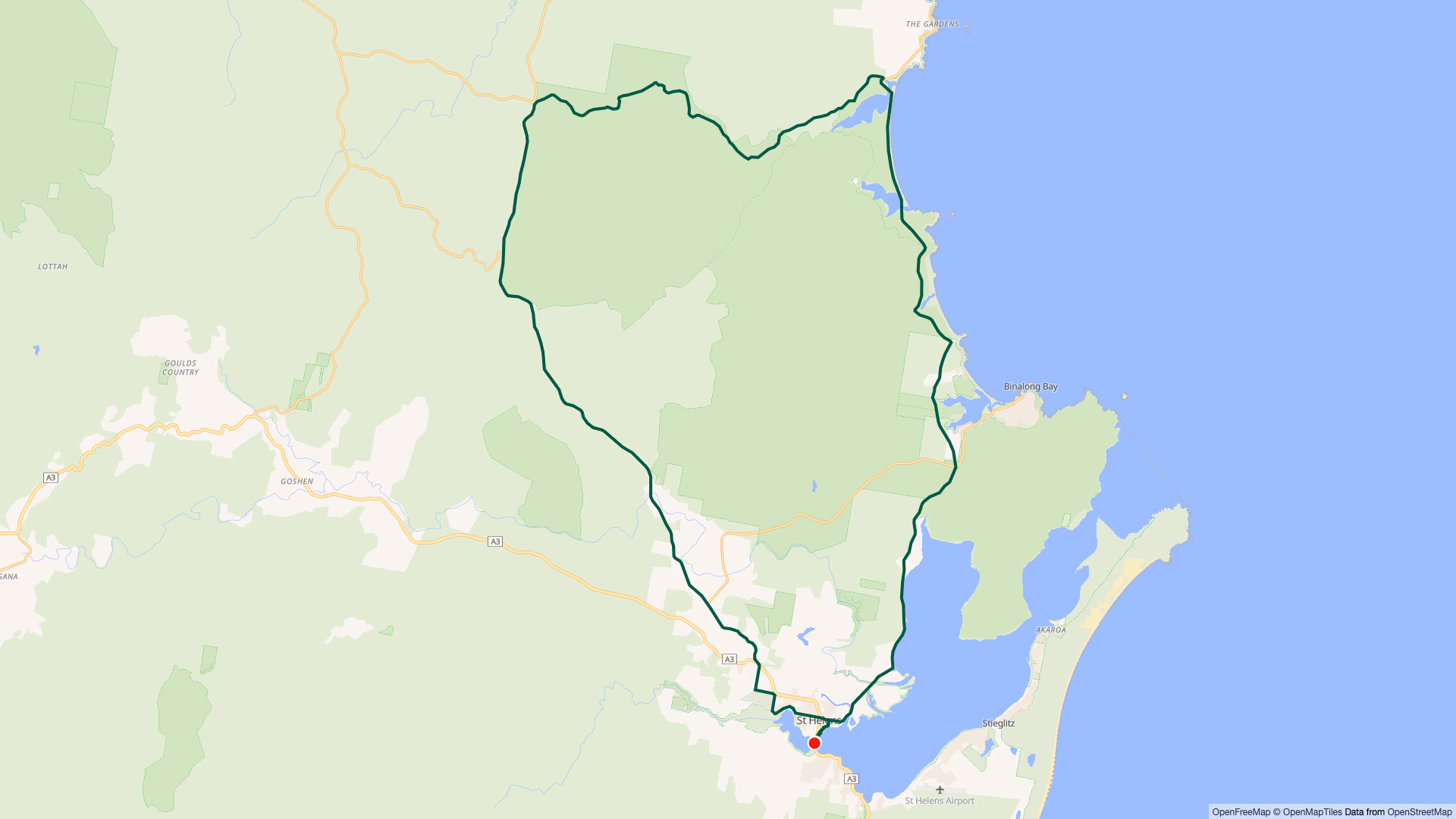 Bay of Fires return via Ansons Bay Rd